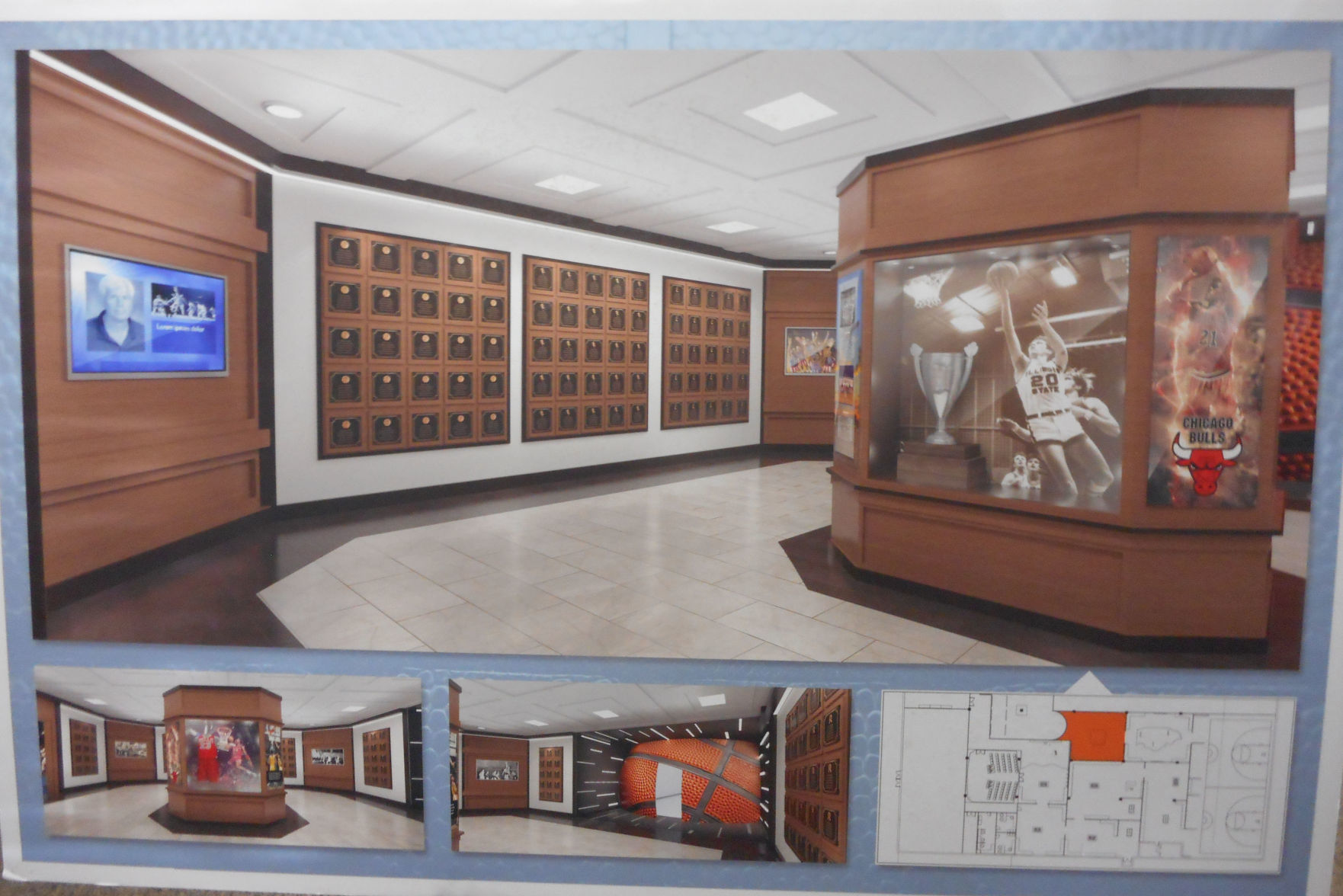 Basketball museum rendering 2
